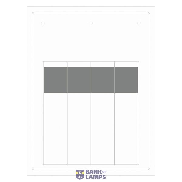 Cable label 25x15mm, adhesive, white image 1