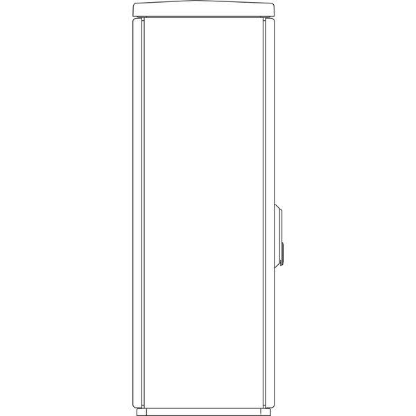 Cable management enclosure 1 door, F5, RAL7032, IP44 image 2