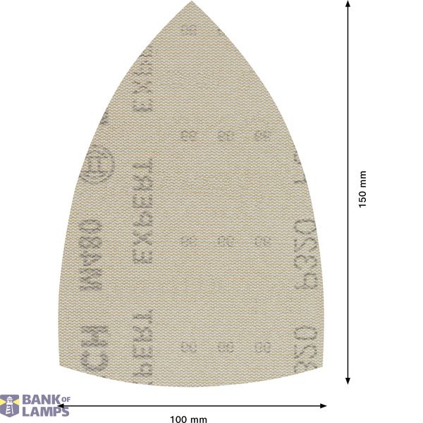 EXPERT M480 Sanding Net for Multi Sanders 100 x 150 mm, G 320, 10-pc image 3