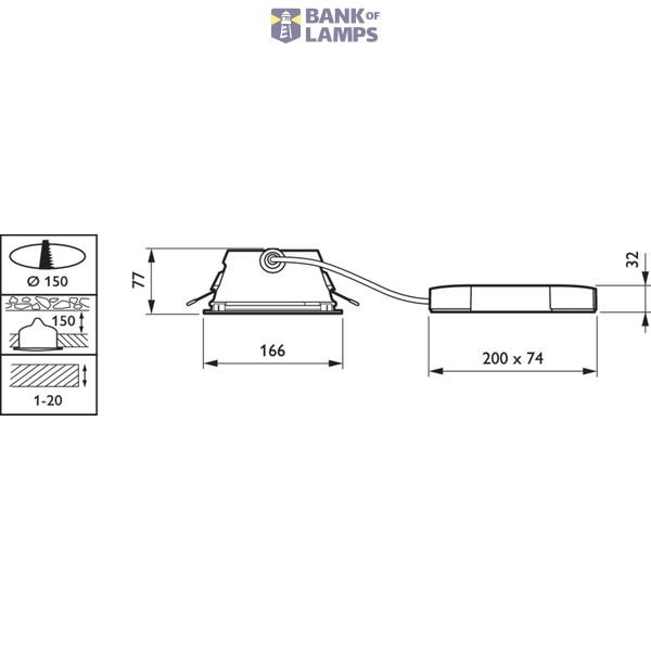 DN461B LED11S/830 PSD-E C WH P image 2