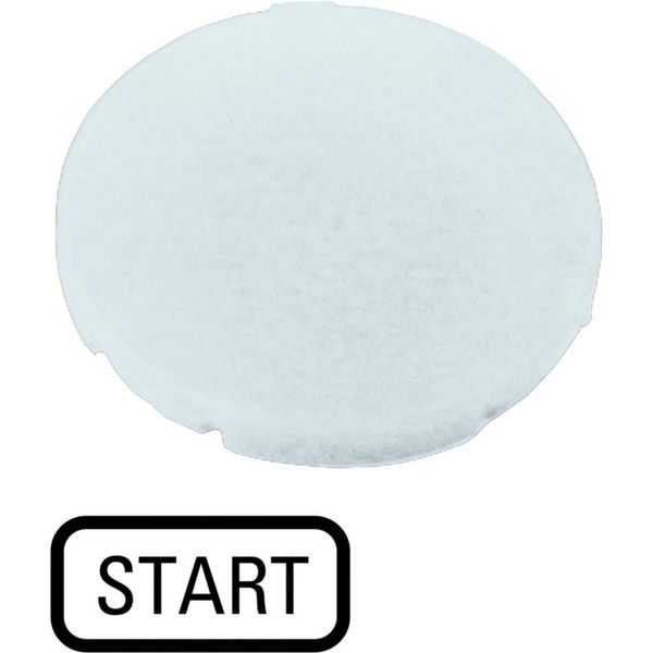 M22-XD-W-GB1 Button plate, flat white, START image 5