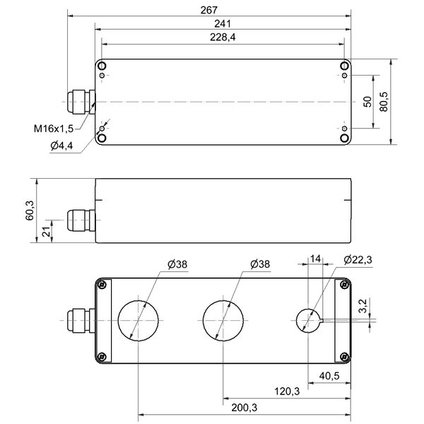 Surface housing 3-fold GY image 4