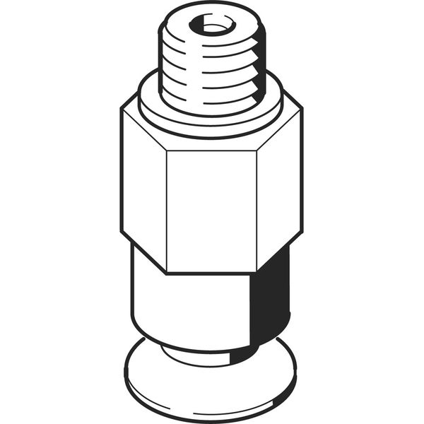 VAS-10-M5-PUR-B Vacuum suction cup image 1