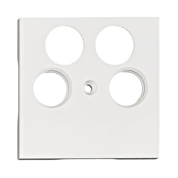 TV cover for HSBK, antenna box, 4-hole, white image 1