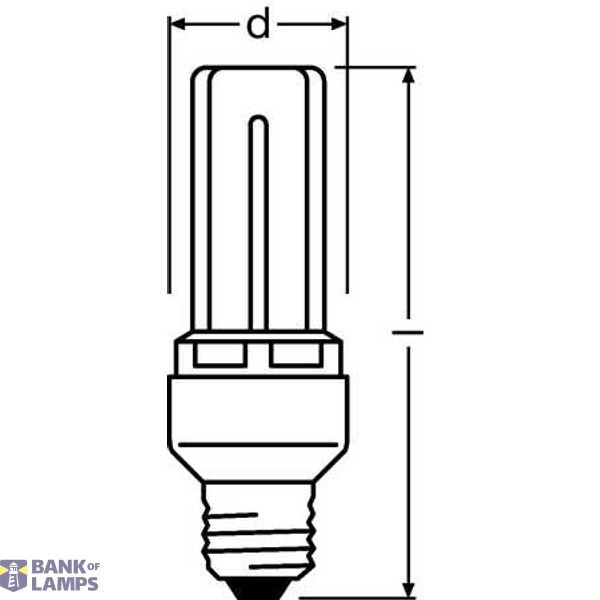 DINT FCY 14W/825 220-240V E27 10X1 OSRAM image 1