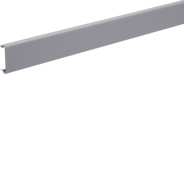 Lid made of PVC for slotted panel trunking BA6 40mm stone grey image 1