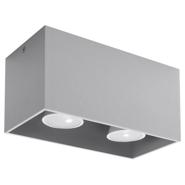SPOT QUAD MAXI GREY GU10 2X40W IP20 image 1