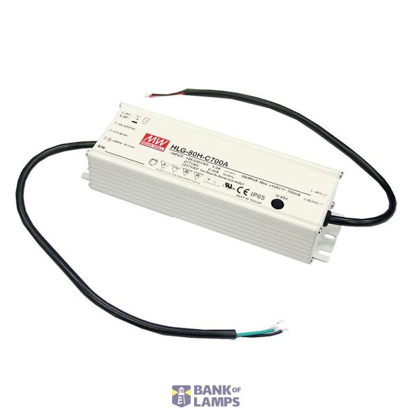 Mean Well LED driver constant voltage, constant current 81.6 W 1.7 A 48 V/DC 3 in 1 dimmer function, installation on flammable surfaces, furniture approval, outdoor, PFC circuit, dimmable, overload protection, overvoltage 1 piece. image 1