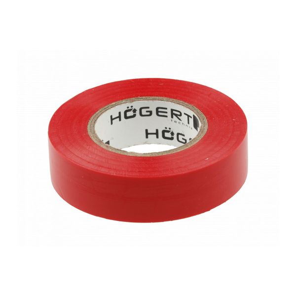 HOEGERT Insulation tape 0.13 mm x 19 mm x 20 m, red image 1