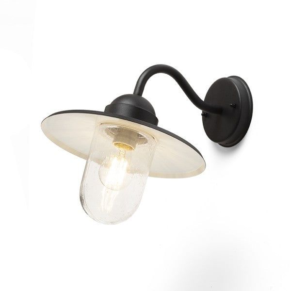 BEACON wall black textured glass 230V LED E27 15W IP44 image 1