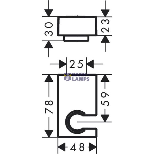 Shower holder Porter E, matte black image 1