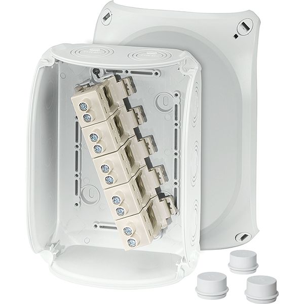 Cable box IP66, BM5, 6-16 mm², 5 poles, input M25/32/40, Gray (DK 1616 G) image 1