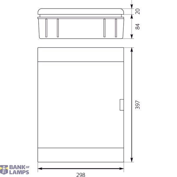 Flush-mounted multimedia distribution board SRp-24/BM image 2