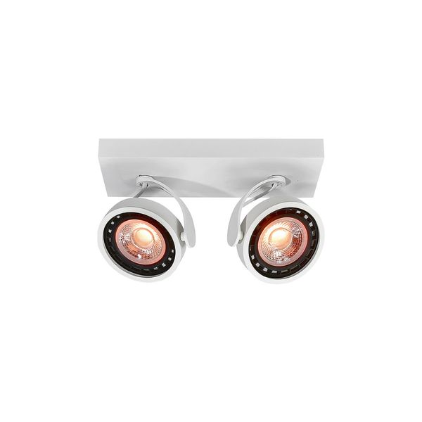 Ceiling fixture Wally,4373,AC220-240V, 50/60 Hz, IP 20,2*Gu10,ES111, double, white image 1