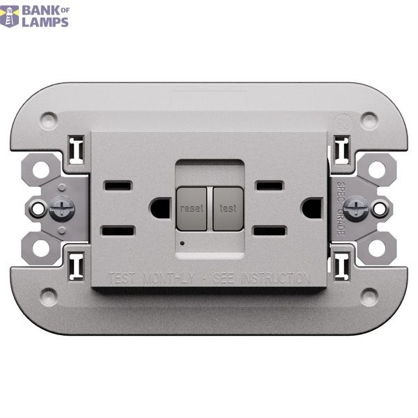 L.NOW - DUPLEX SOCKET GFC6 15A STEEL image 1