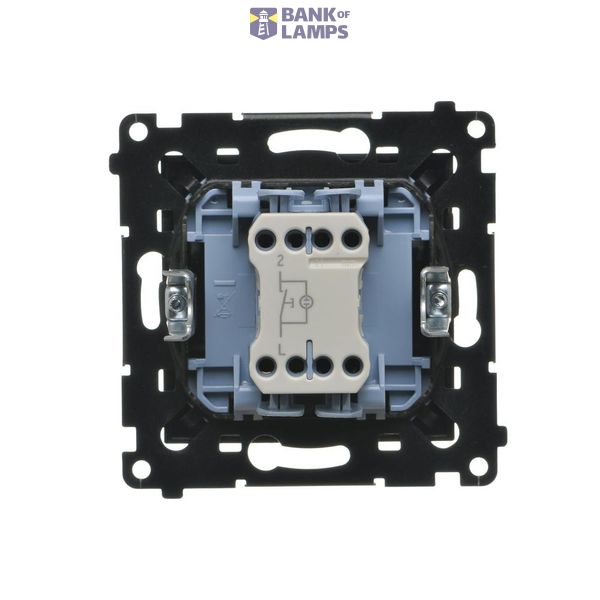 Double IT socket RJ45, category 5e, cream white/electro white image 1