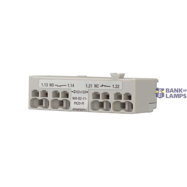 Standard auxiliary contact NHI-B, 1 N/O, 1 NC, Can be fitted to the fr image 1