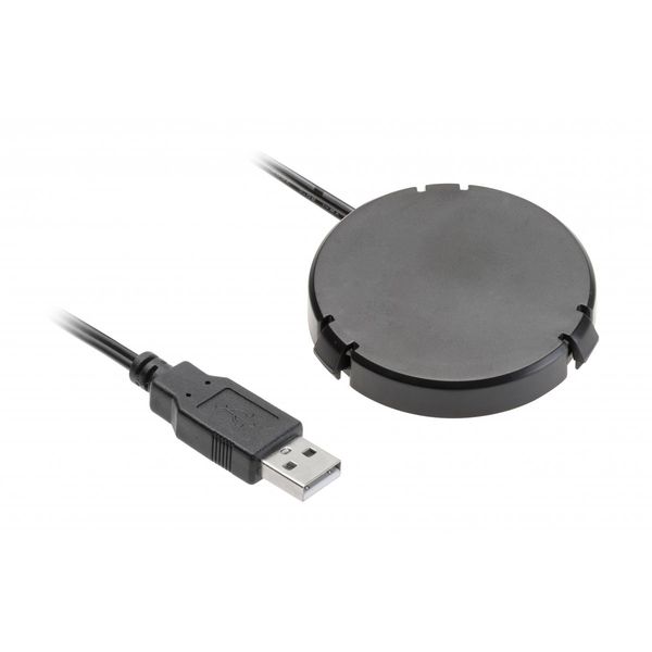 Wireless charging device, under table top, cable 2 m, black image 1