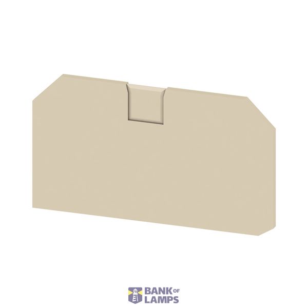 End plate for terminals, dark beige, Height: 77.2 mm, Width: 2.2 mm, V image 1