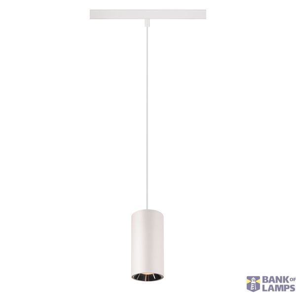 NUMINOS® S 48V TRACK DALI, pendant light, white / chrome, 16W, 960lm, 2700K, CRI90, 20° image 1