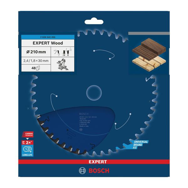 Expert for Wood circular saw blade 210 x 30 x 2,4 mm, 48 image 1
