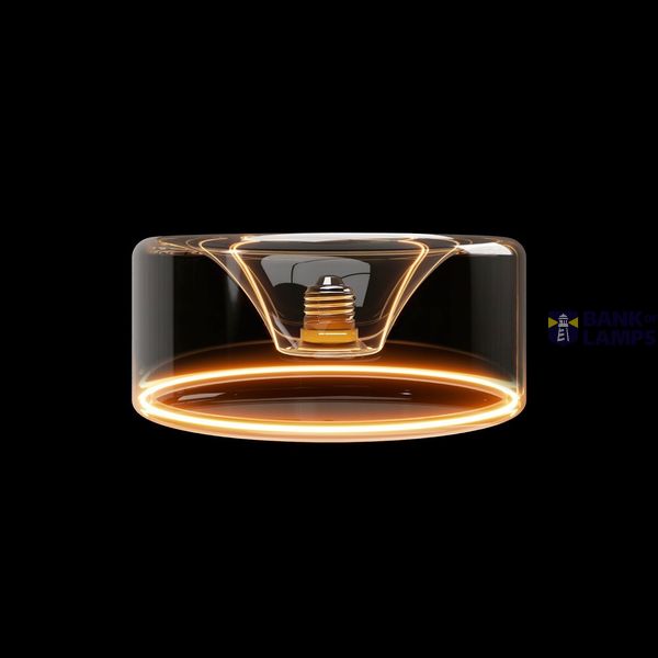 LED Clear Light Bulb Ghost Line Recessed Donut 195x83 6W 500Lm E27 2200K Dimmable - G02 image 2