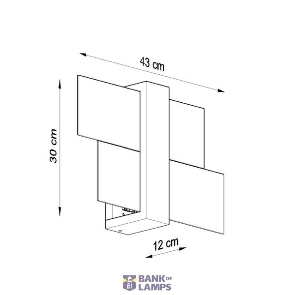 WALL LAMP FENIKS 1 NATURAL WOOD E27 1X60W IP20 image 5
