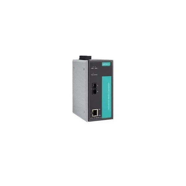 MOXA – PTC-101-M-SC-LV – Industrial 10100BaseT(X) to 100BaseFX media converter image 1