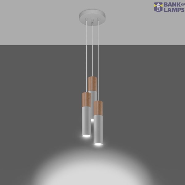 PABLO HANGING LAMP 3P WHITE GU10 3X40W IP20 image 6