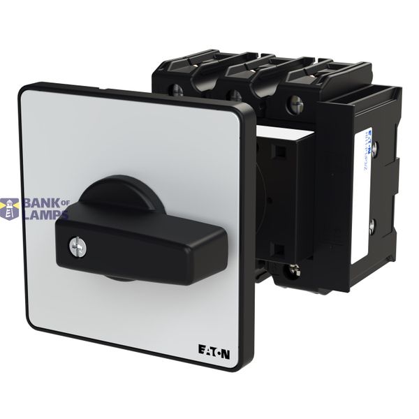 P3 Main switch, 80 A,Rear mounting, 3 pole, Form Z, Black, Door coupli image 1