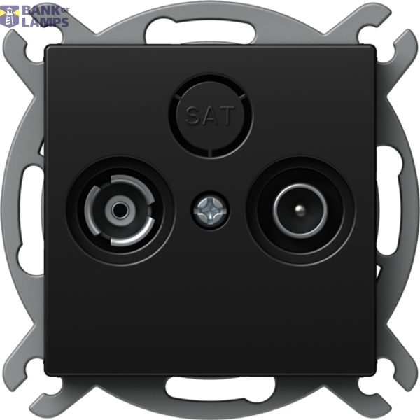SOCKET TV-R TROUGHPASS 10dB BK XO 4417207 image 1