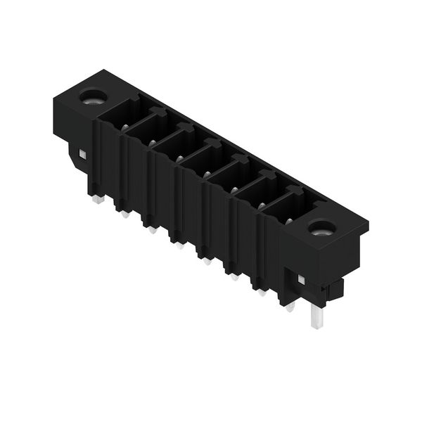 PCB plug-in connector, male header, Solder flange, THT/THR solder connection, 3.81 mm, Number of poles: 7, 180°, Solder pin length (l): 3.2 mm, tinned, black, Box image 2