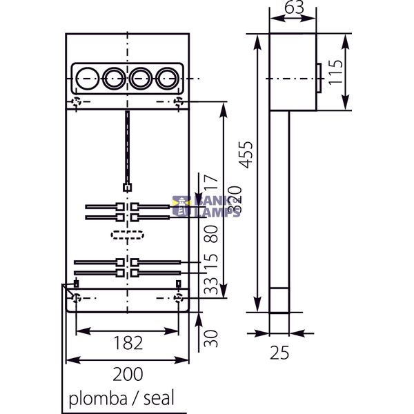 Meter board TL-1F/3F-3X25A image 2