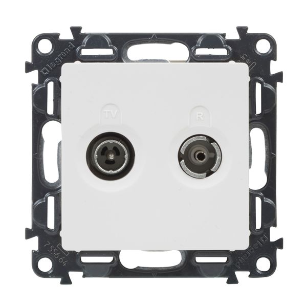 TV/R SOCKET THROUGH WHITE VALENA LIFE image 5