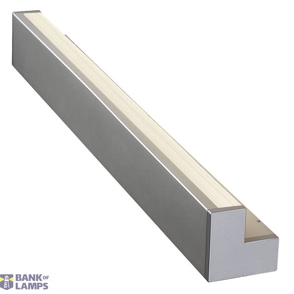 L-LINE 60 wall and ceiling light, silver-grey, T5 Energy Saver, 24W image 3