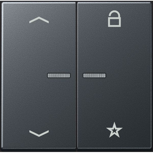 LB Management push-button 2-gang A1702BFSW image 3