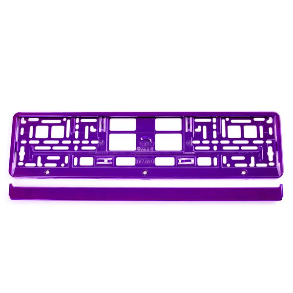 License Plate Frame - violet metalic image 1