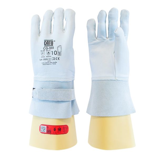 Leather class 00-0 over-glove - Size 10 image 1