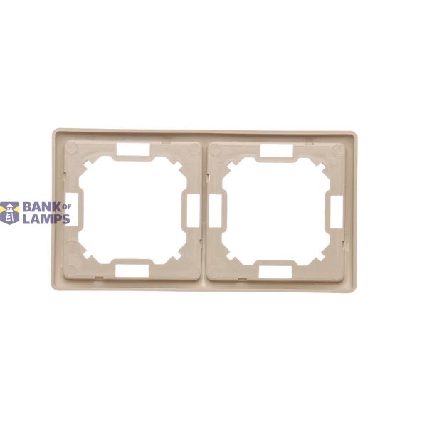 Double two way switch with LED indicator light without pictogram, (module), 10AX, Screw, anthracite, metalic image 1