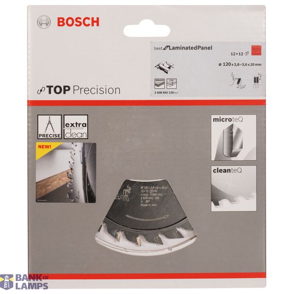 Scoring blade Top Precision Laminated Panel 120 x 20 x 2,8-3,6 mm, 12+12 image 2