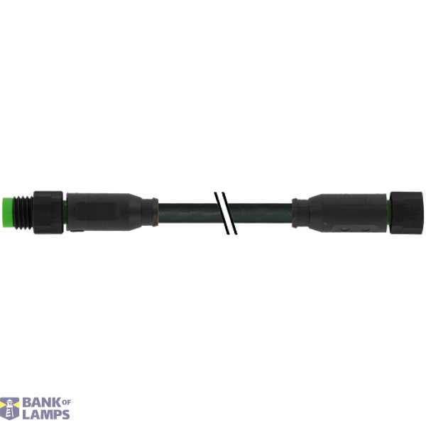 M8 male 0° / M8 female 0° A-cod. Lite PVC 4x0.25 gy UL/CSA 2m image 1