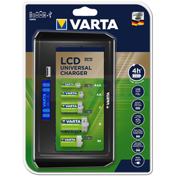 57070 201 401 LCD Charger (no cells) incl. 12V + USB image 1