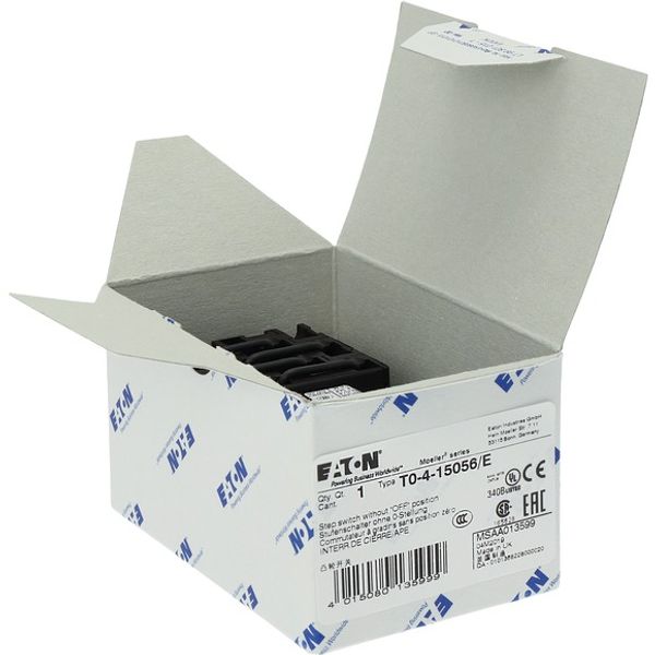 T0-4-15056/E Step switches, T0, 20 A, flush mounting, 4 contact unit(s), Contacts: 8, 90 °, maintained, Without 0 (Off) position, 1-4, Design number 15056 image 7