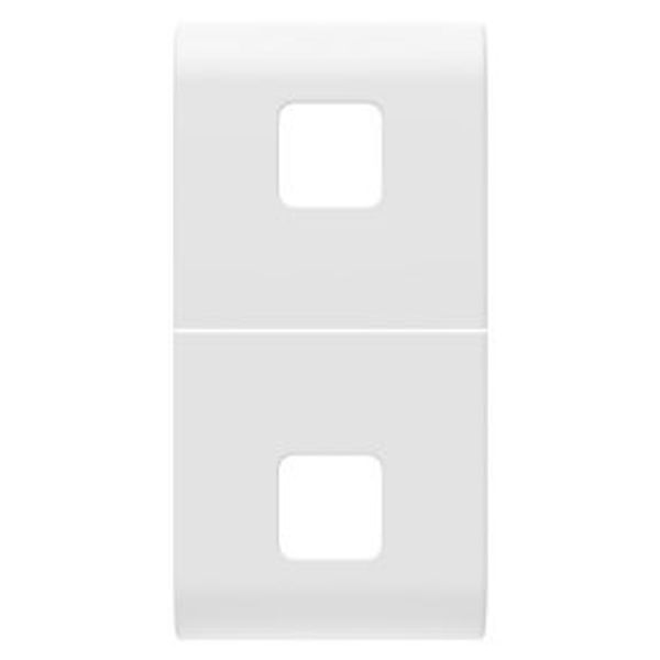 REPLACEABLE BUTTON KEY FOR AXIAL COMMANDS - TO BE COMPLETED WITH 2 LENS - 1 MODULE - SATIN WHITE - CHORUSMART image 1