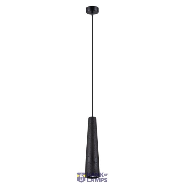 Pendant lamp ELECTRA black concrete image 1