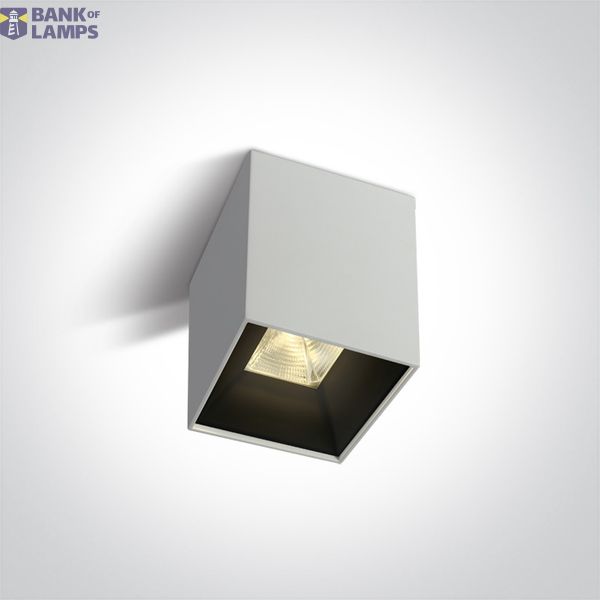 WHITE 10W WW IP20 230V SQUARE DARK LIGHT image 1