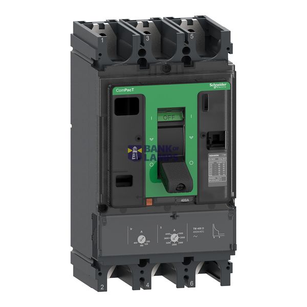 NSX400N 50kA AC 400A TMD 3P3D image 2