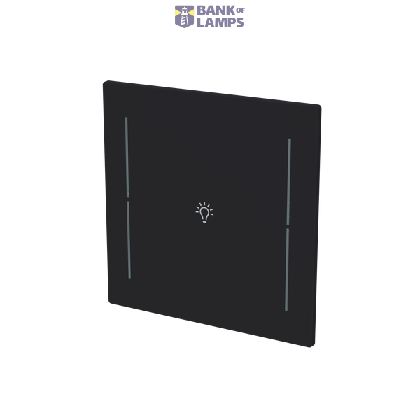 LFB/A.1.70.1-45M Cover plate with legend with Symbol "light" black matt - Trevion® image 2