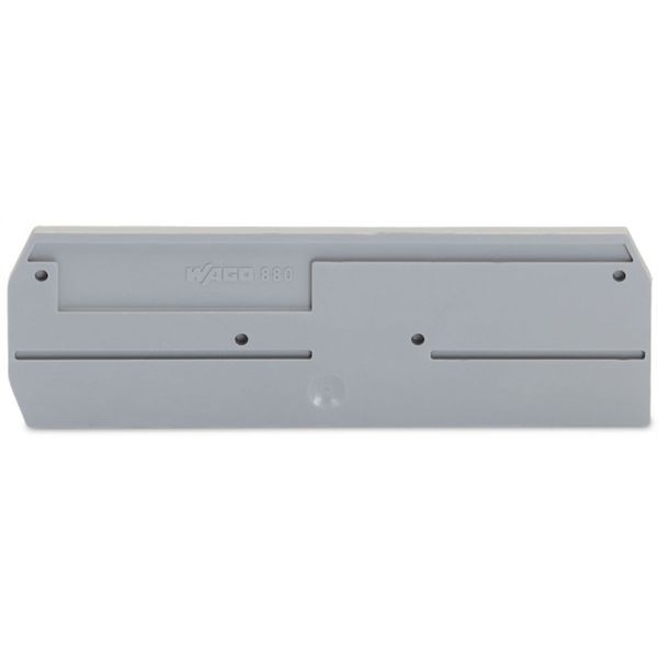 End and intermediate plate 2.5 mm thick gray image 1