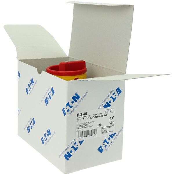 T3-3-15680/I2/SVB Main switch, T3, 32 A, surface mounting, 3 contact unit(s), 3 pole + N, 1 N/O, 1 N/C, Emergency switching off function, With red rotary handle and yel image 10